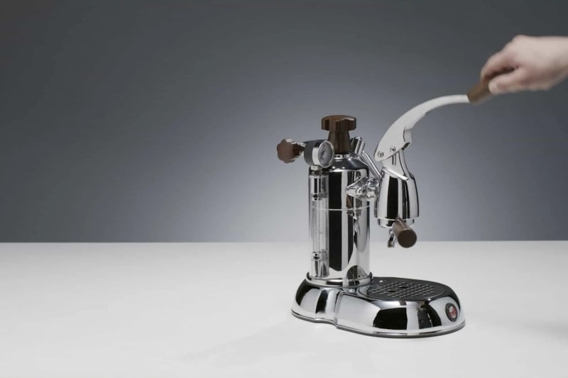 Machine à café la Pavoni Stradivari Europiccola avec poignée en bois - BaristaPassion.com