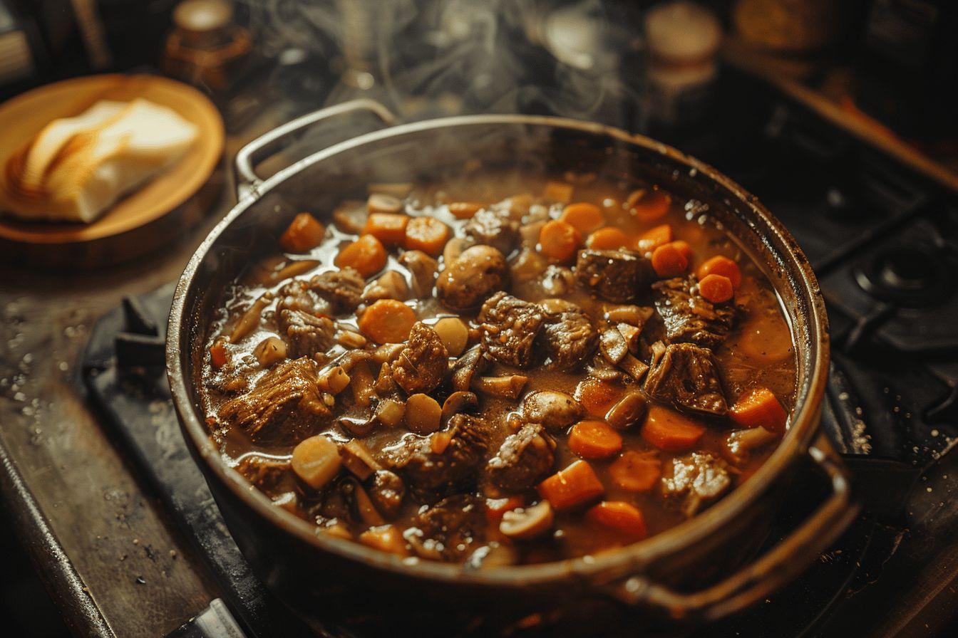 La recette traditionnelle du bœuf bourguignon de grand-mère : une authentique préparation facile