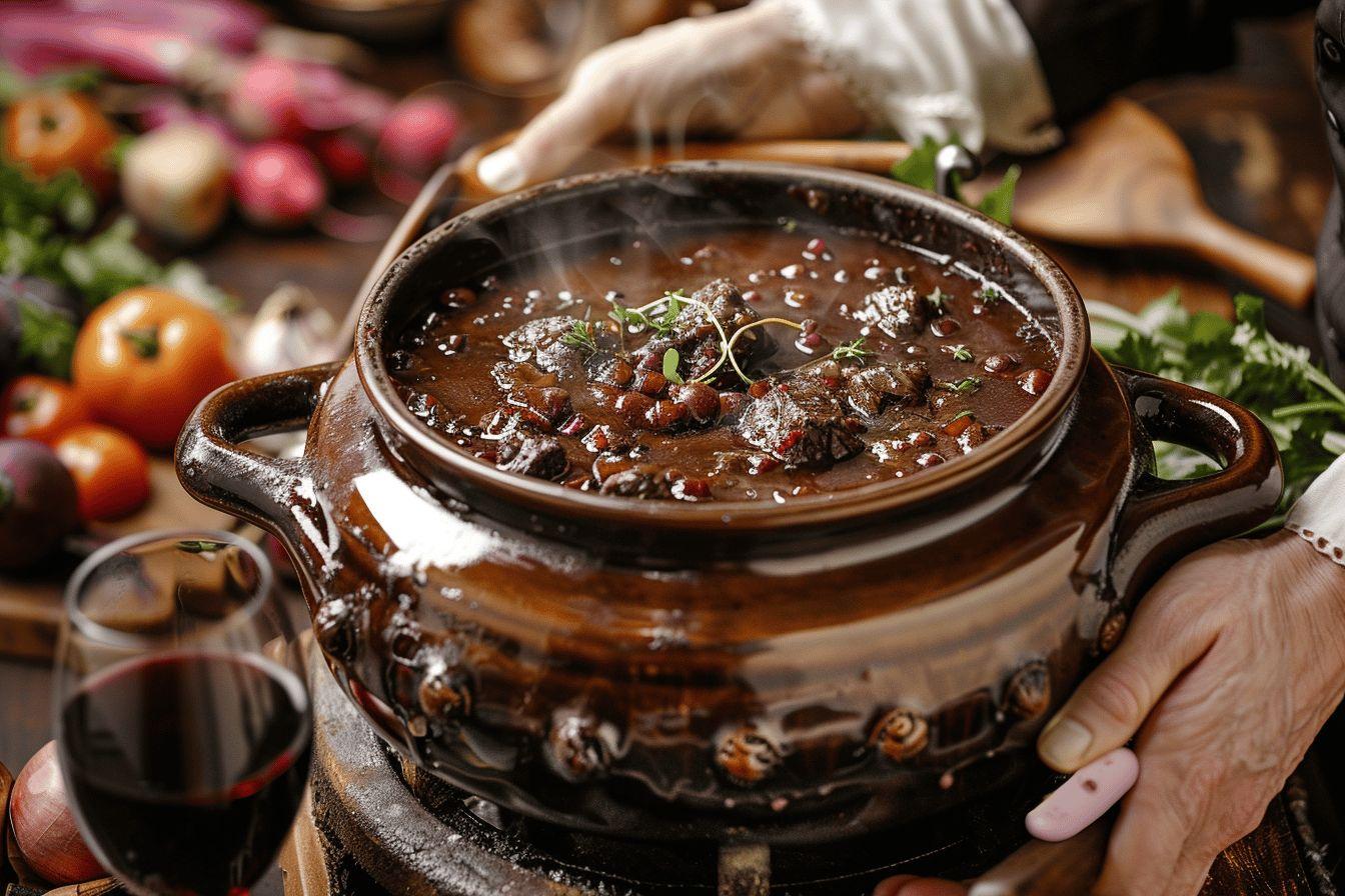 La recette traditionnelle du bœuf bourguignon de grand-mère : une authentique préparation facile
