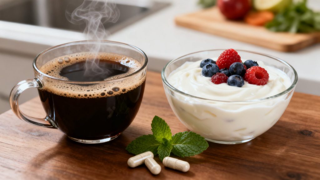 Ferments lactiques et café : bienfaits digestifs et gestion des réactions indésirables. 