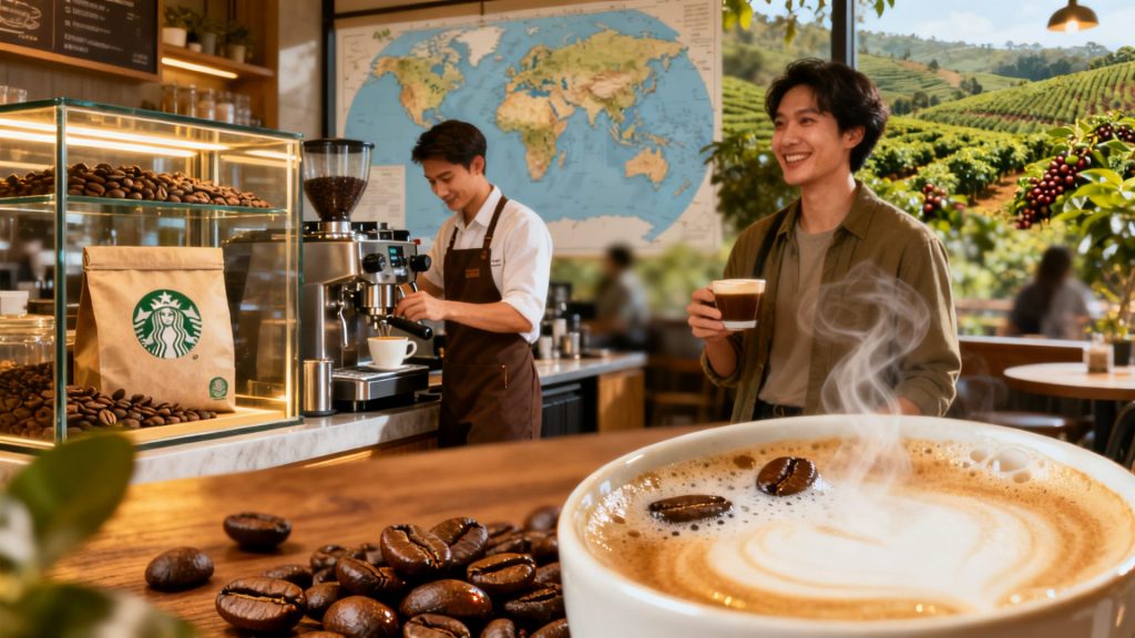 La marque de café la plus vendue au monde et les secrets de son succès sans aucun texte