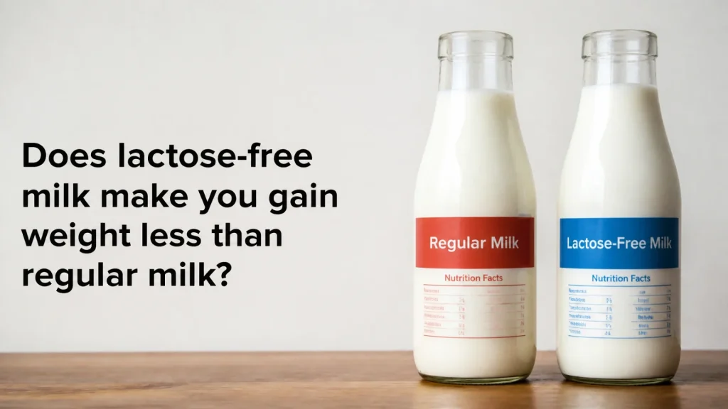 Le lait sans lactose fait-il moins grossir que le lait ordinaire ?