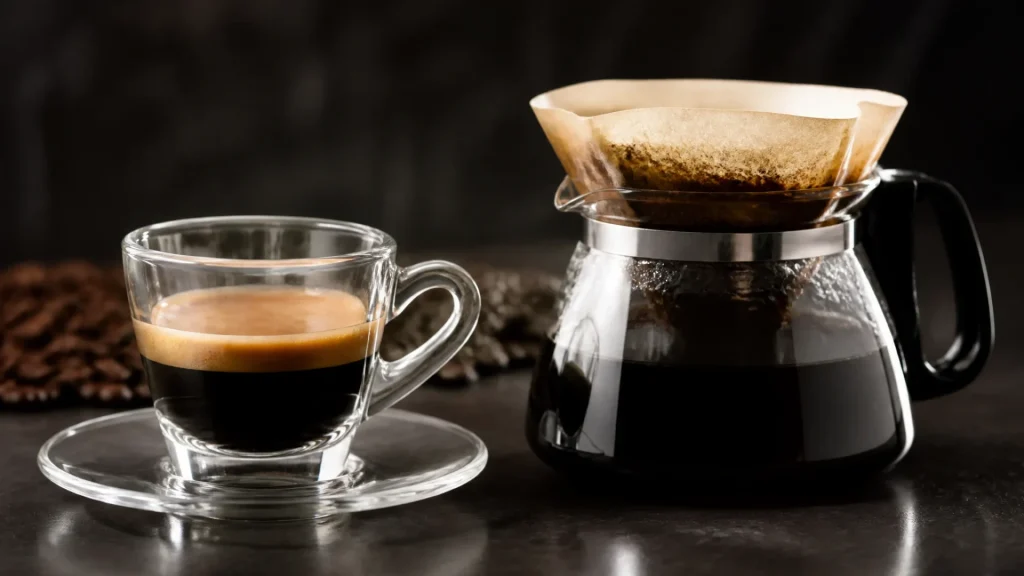 Expresso ou café filtre : lequel est le plus fort en caféine ? 