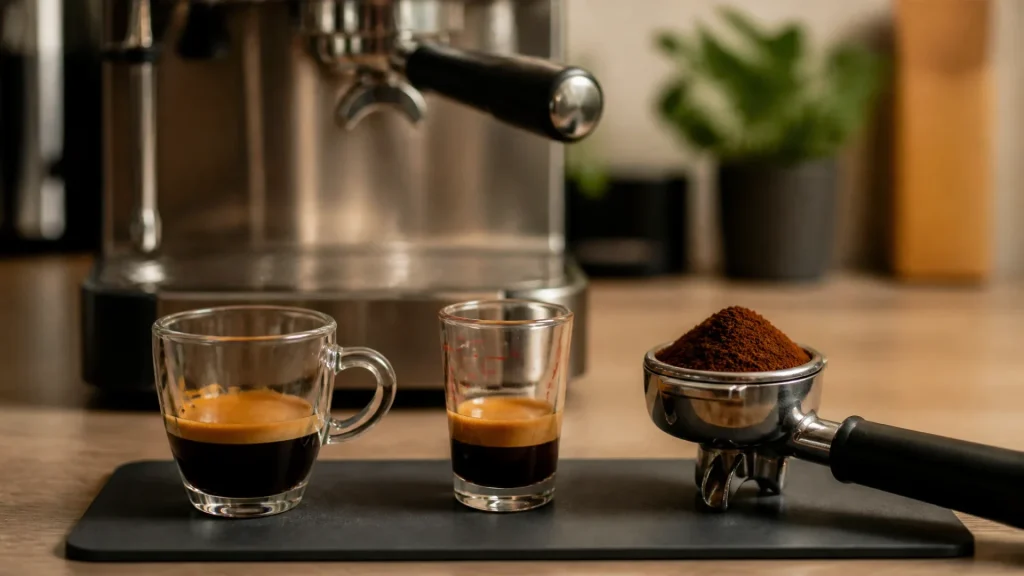 Quelle contenance pour un expresso : volumes, doses et réglages