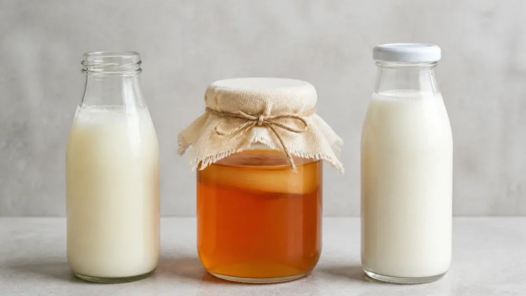 Quelle est la meilleure boisson probiotique : kéfir, kombucha ou yaourt à boire ?