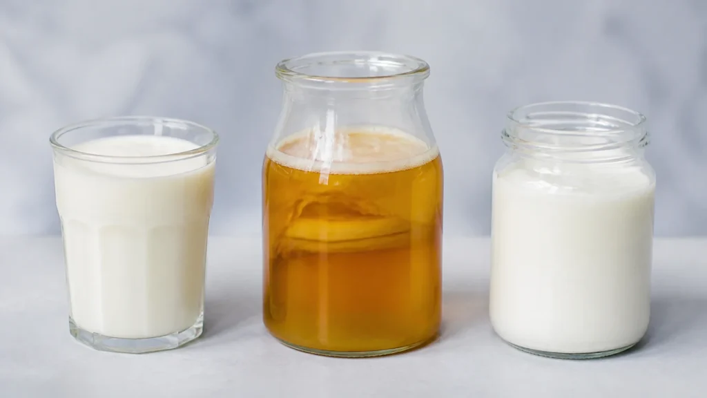 Quelle est la meilleure boisson probiotique : kéfir, kombucha ou yaourt à boire ?